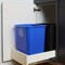 United Solutions United Solutions 7 gal Blue Plastic Recycling Bin WB0084 - alternate 2